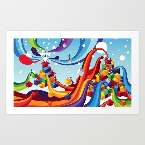 Open up Art Print