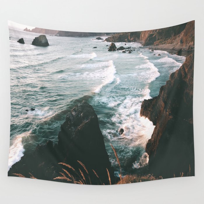 Oregon Coast Wall Tapestry by Hannah Kemp  Society6
