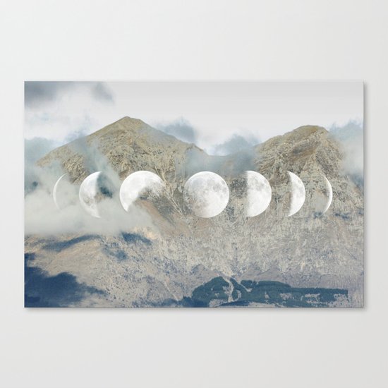 Moonrise Mountains Canvas Print
