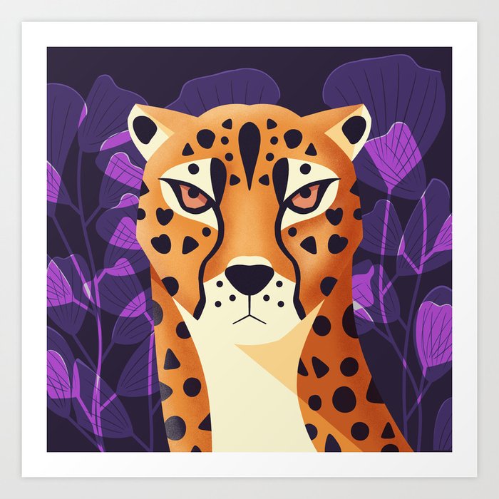 Wildlife 002 Cheetah Art Print