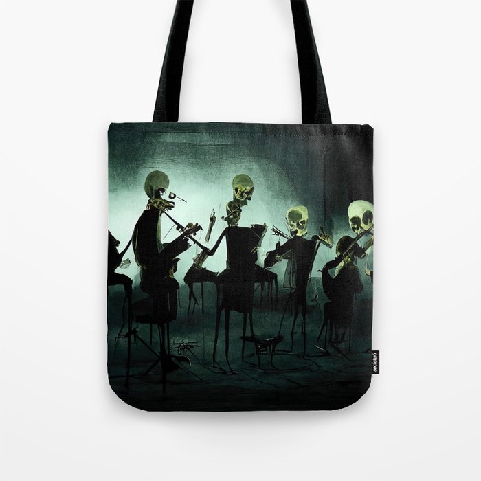 The Skeleton Orchestra Tote Bag