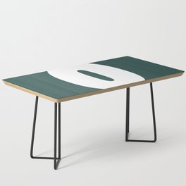 0 (White & Dark Green Number) Coffee Table
