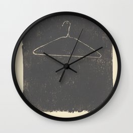 Jasper Johns - Coat Hanger II (1960) Wall Clock