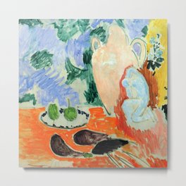 Henri Matisse Still Life with Eggplants Metal Print | Matisse, Stilllife, Painting, Table 