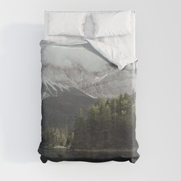 Forest Lake at the Zugspitze - Landscape Photography Duvet Cover