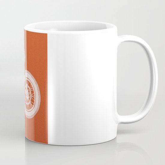 Four wheels transport the body, two wheels move the soul Mug