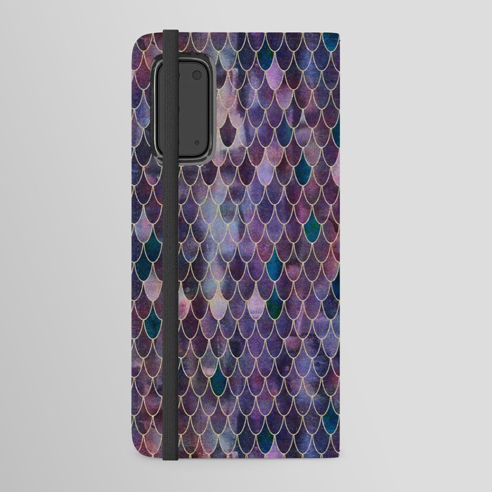 Mermaid Dark Purple Android Wallet Case