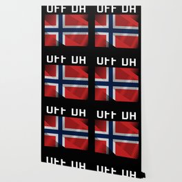 Viking Uff Da Norway Norwegian Flag Wallpaper