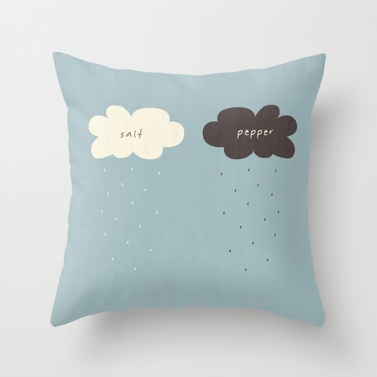 Salt & Pepper Throw Pillow