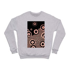 Retro circles and curve lines Crewneck Sweatshirt