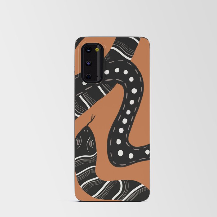 Two Snakes - Orange Android Card Case