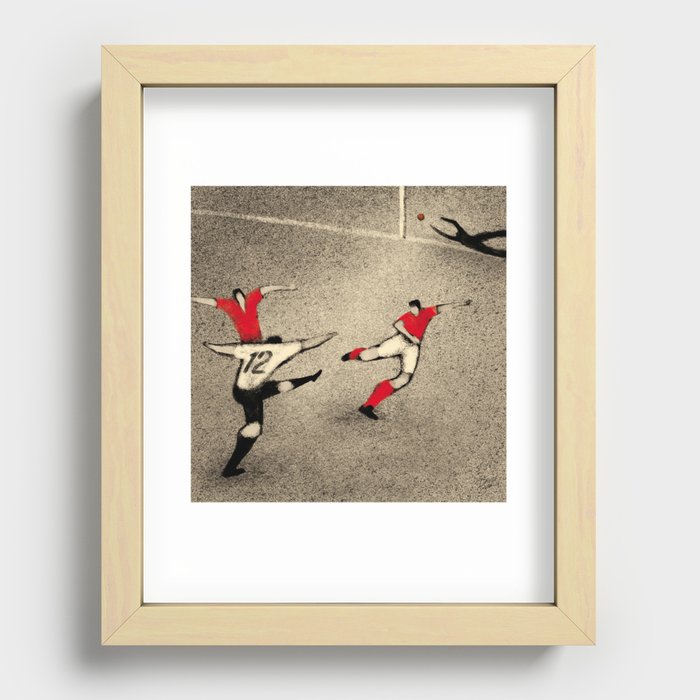 History of Football - 5 Recessed Framed Print