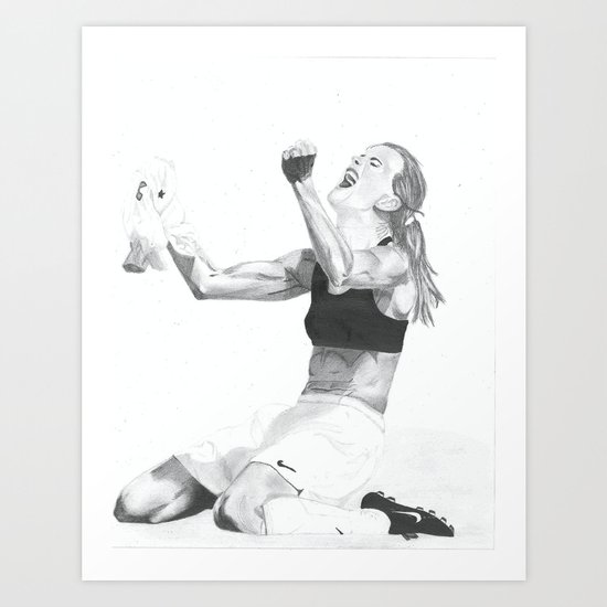 Brandi Chastain Art Print