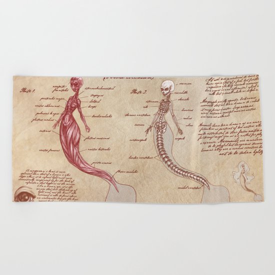 Anatomy of the Mermaid Beach Towel