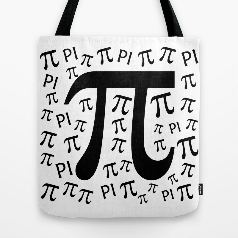 The Pi Symbol Mathematical Constant Irrational Number Greek Letter Background Tote Bag By Fbatista72 Society6