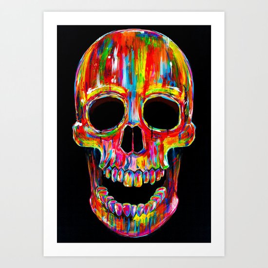 Chromatic Skull Art Print