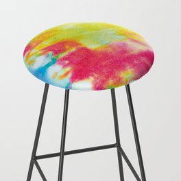 Tie Dye, with Primary Colors Bar Stool