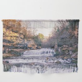 Late Autumn Waterfall | Long Exposure Photography Wall Hanging