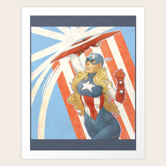 FemCap Art Print