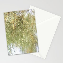 Nature at a close look | Pine Micro Photography | Light, Bright & Green | Nature & Trees Stationery Card