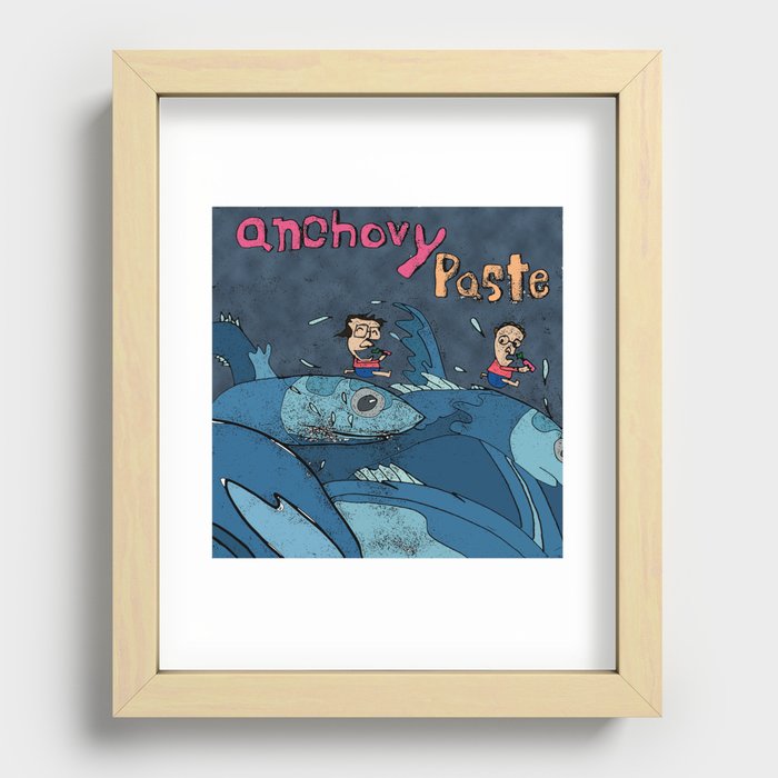 Running with the Anchovies! (Anchovy Paste) Recessed Framed Print