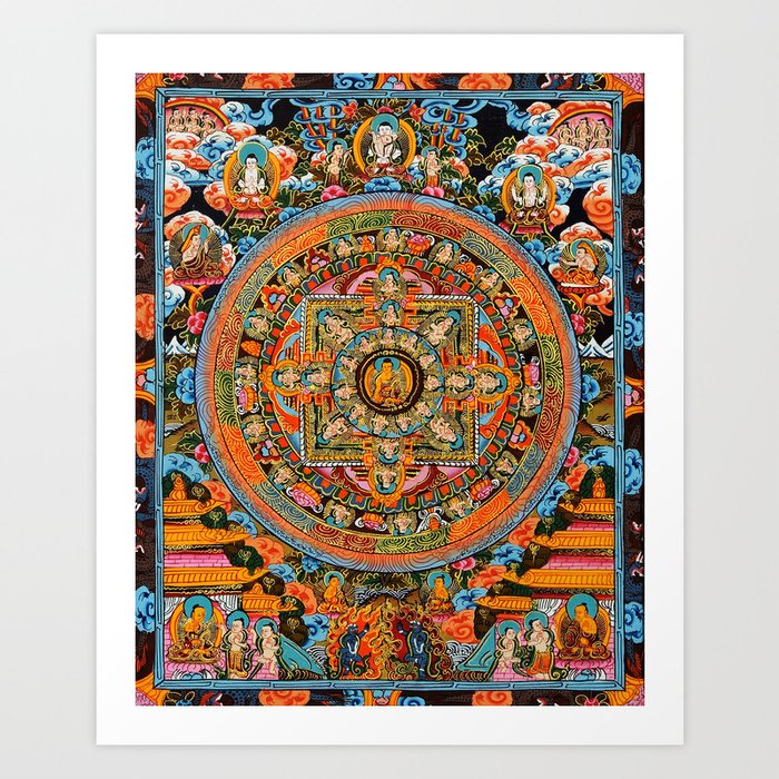 Mandala Buddhist 12 Art Print