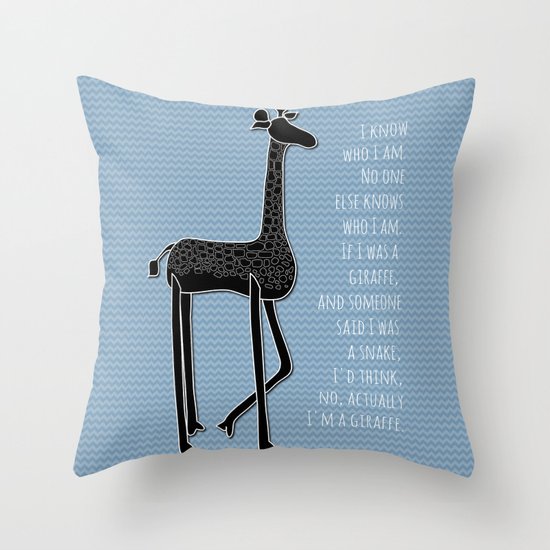 I Am Me Throw Pillow