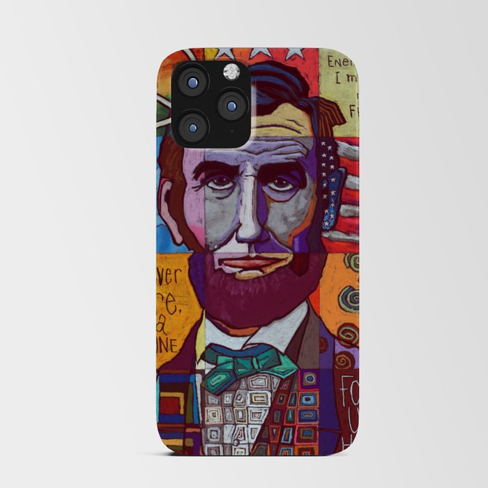 Abraham Lincoln Collage iPhone Card Case