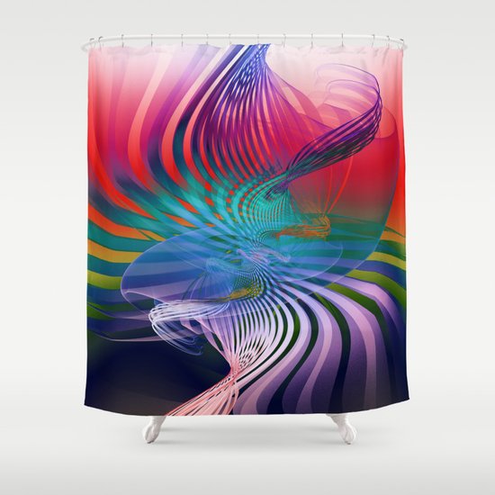 Gently Twisted Shower Curtain