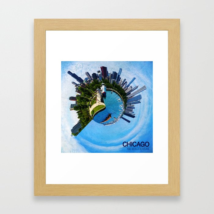 Planet Chicago Framed Art Print