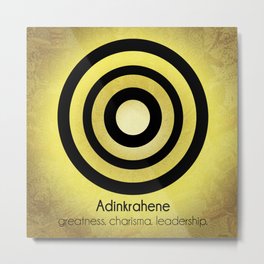 Adinkrahene - Adinkra Art Poster Metal Print | Graphic Design, Collage, Mixed Media, Digital 