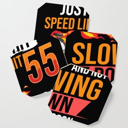 Speed Limit Sign Race Car Racer Street Racing Coaster
