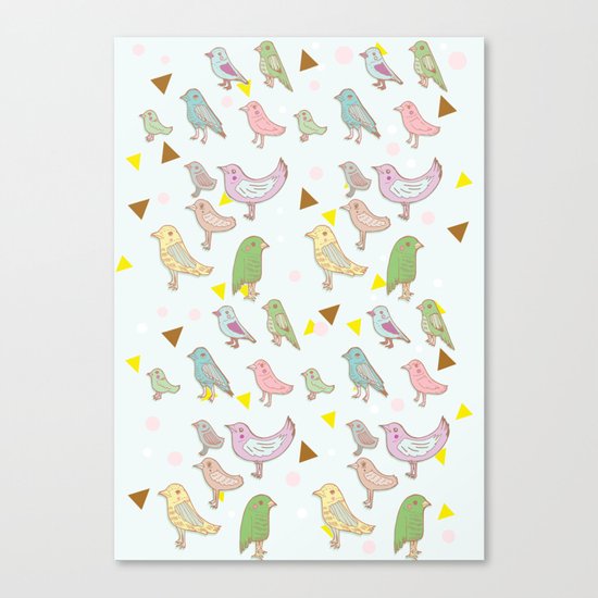 Bird Pattern Canvas Print