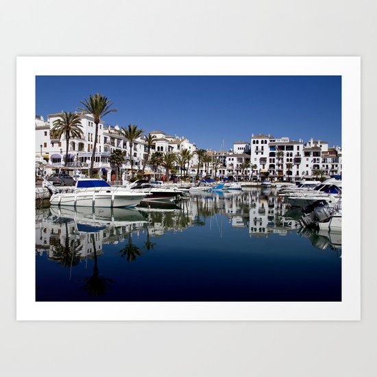 Port Reflections Art Print