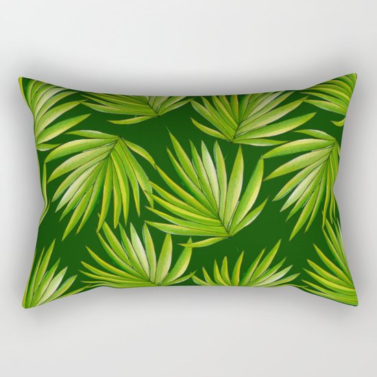 Tropical leaves Rectangular Pillow
