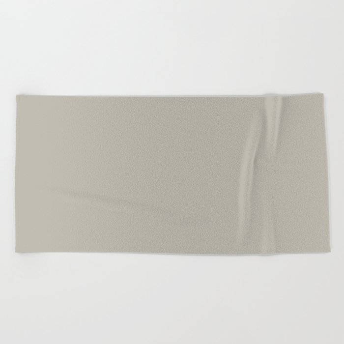 Dark Grey Taupe Solid Color Pairs Benjamin Moore Thunder Gray AF-685 All One Shade Hue Colour Beach Towel