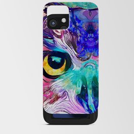 Colorful Bird Nature Art - Wild Owl iPhone Card Case
