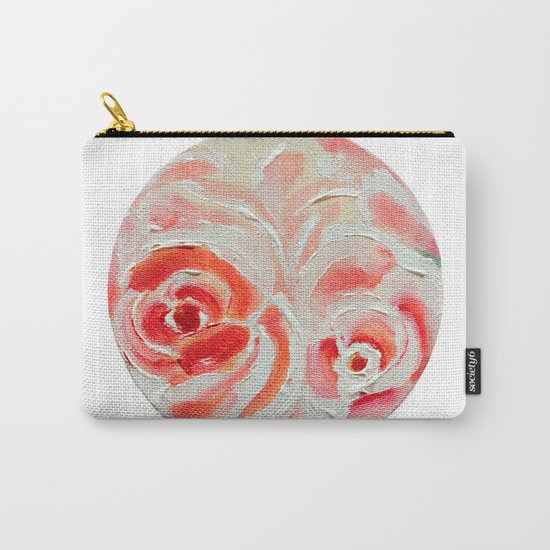 Peach Plums Carry-All Pouch