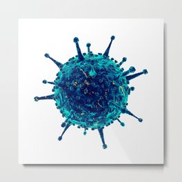 Virus Metal Print | Drawing, Contagion, Viral, Medical, Outbreak, Epidemic, Illness, Pandemic, Disease, Infection 