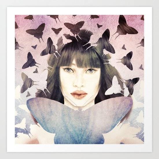 The Time of Butterflies Art Print