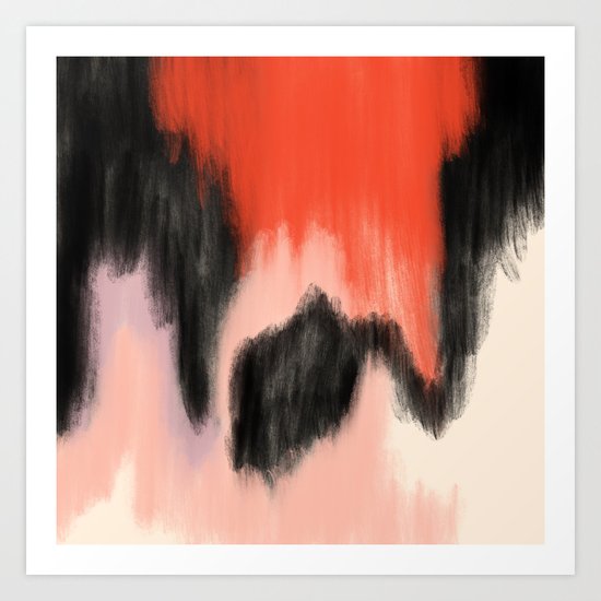 Red Feather Art Print