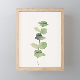 Watercolor Eucalyptus Branch Framed Mini Art Print