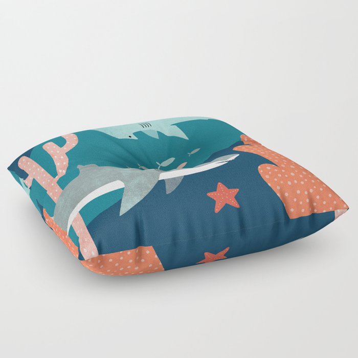 Silly Sharks Floor Pillow