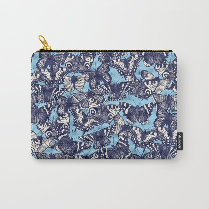butterfly blue Carry-All Pouch
