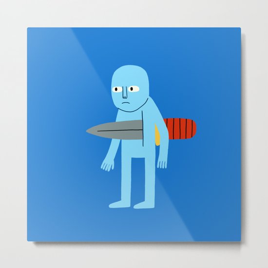 Knife Metal Print