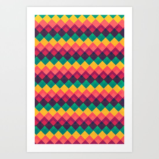 Happy Day Pattern Art Print