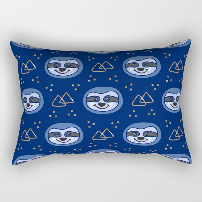Midnight Sloths Rectangular Pillow
