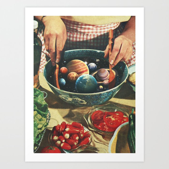 Universal Salad Toss II Art Print