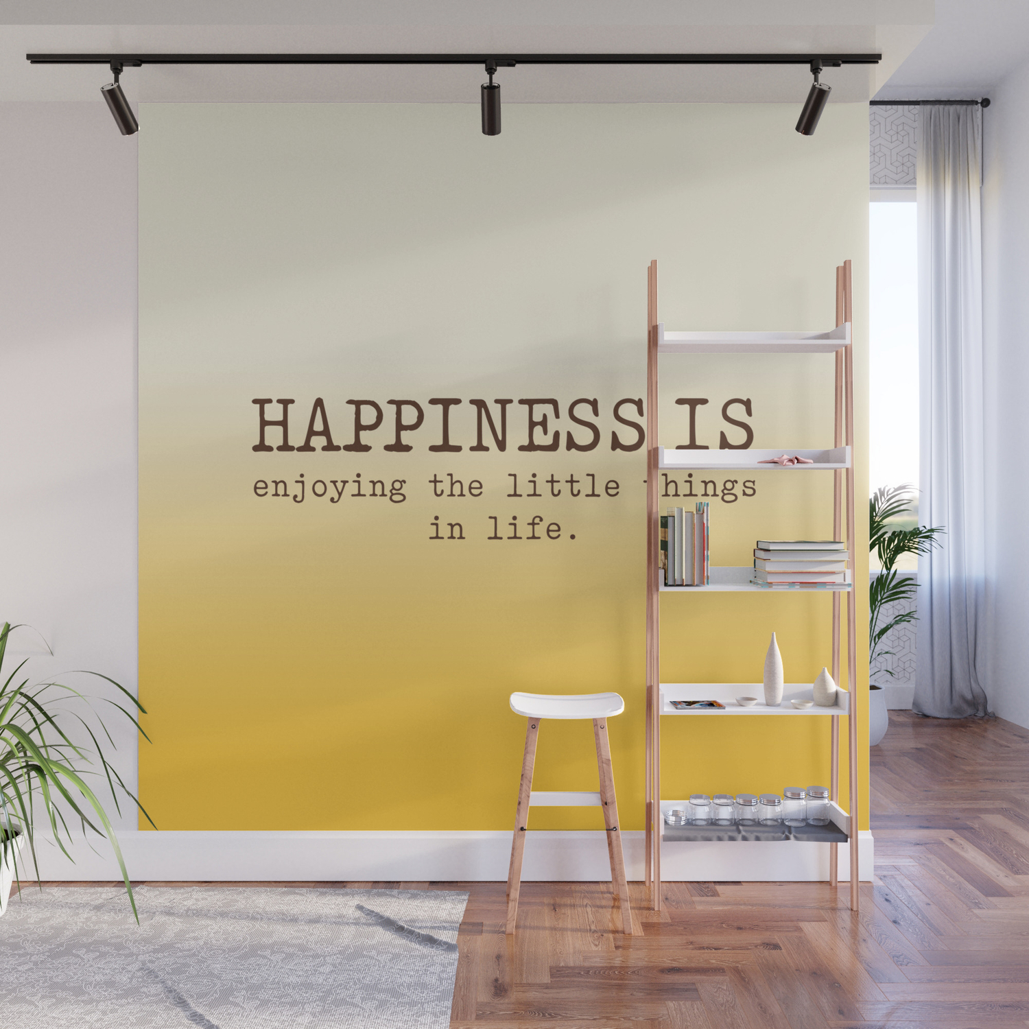 Happiness Is Enjoying The Little Things In Life Happiness Quotes Wall Mural By Socoart Society6