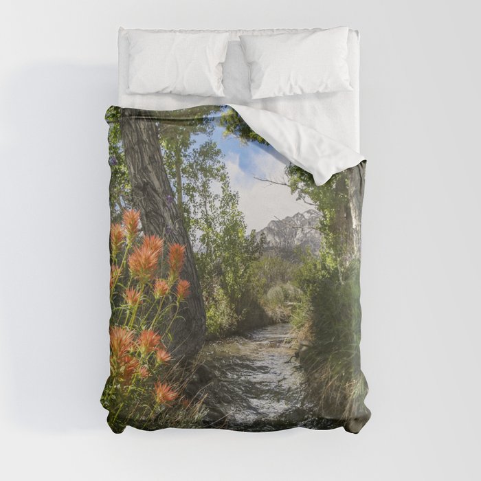 Wild Flower Creek Eastern Sierra  5-18-20 Duvet Cover